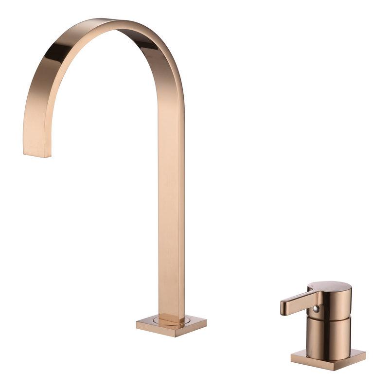 Raffo - Long Tube Two Hole Bathroom Sink Faucet