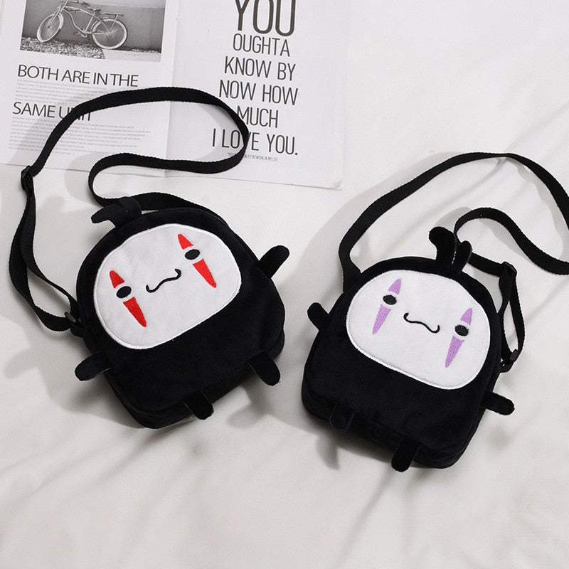 Cute No Face Man Plush Bag