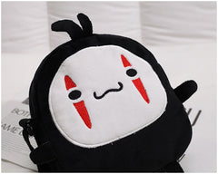 Cute No Face Man Plush Bag