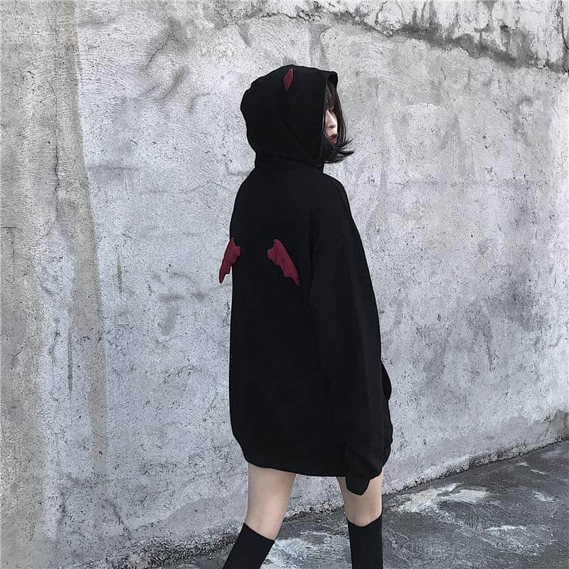 Dark Punk Gothic Devil Hoodie