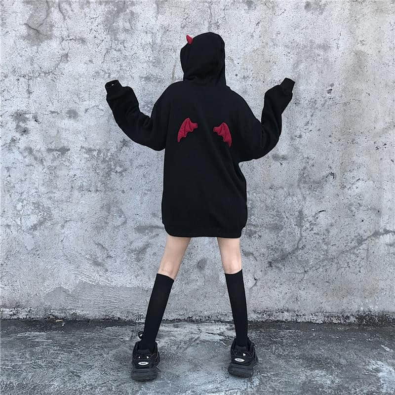 Dark Punk Gothic Devil Hoodie