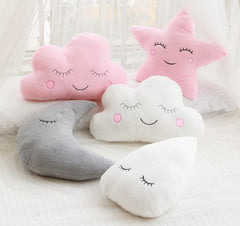 Cute Stars Clouds Kawaii Emoji Faces Plush