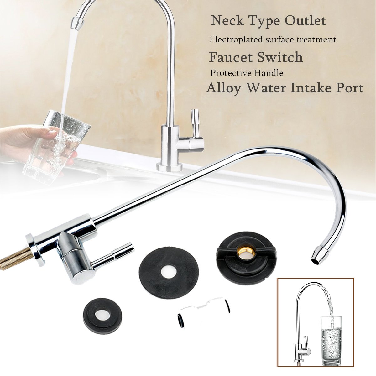 Trey - Chrome Lead-Free Kitchen Filter Faucet