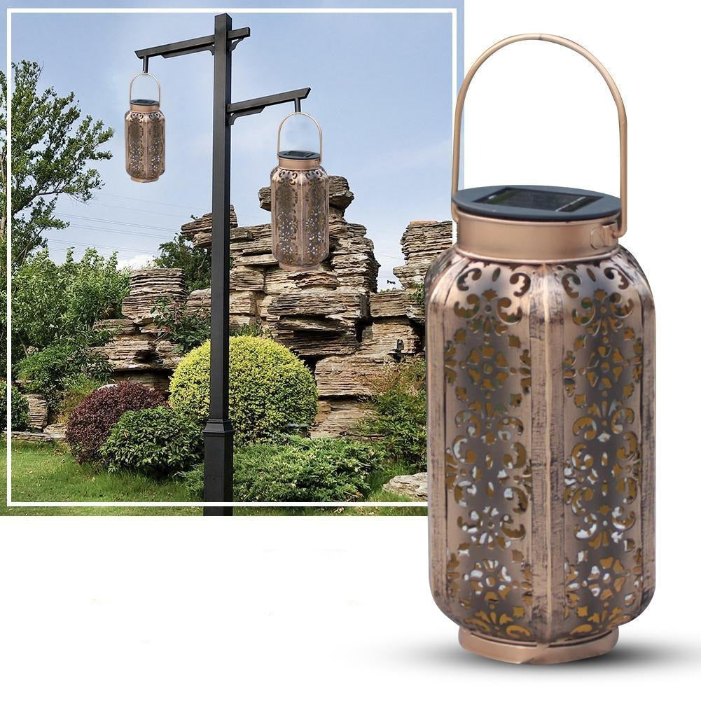 Soraya - LED Solar Powered Outdoor Moroccan Lamp