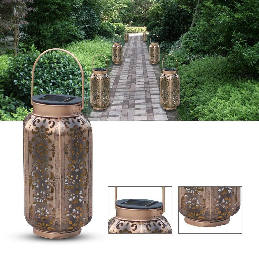 Soraya - LED Solar Powered Outdoor Moroccan Lamp