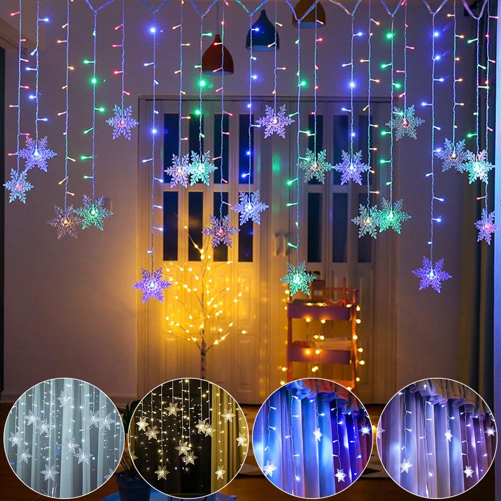 Snowflake Hanging LED Lights