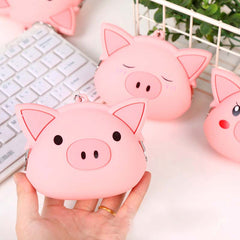 Kawaii Pink Pig Soft Portemonnaie