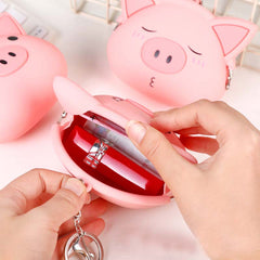 Kawaii Pink Pig Soft Portemonnaie