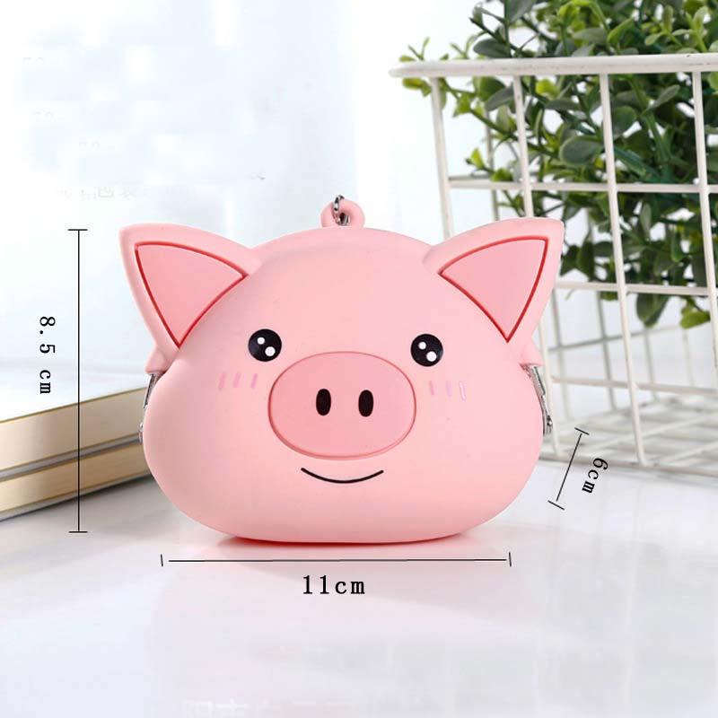 Kawaii Pink Pig Soft Portemonnaie