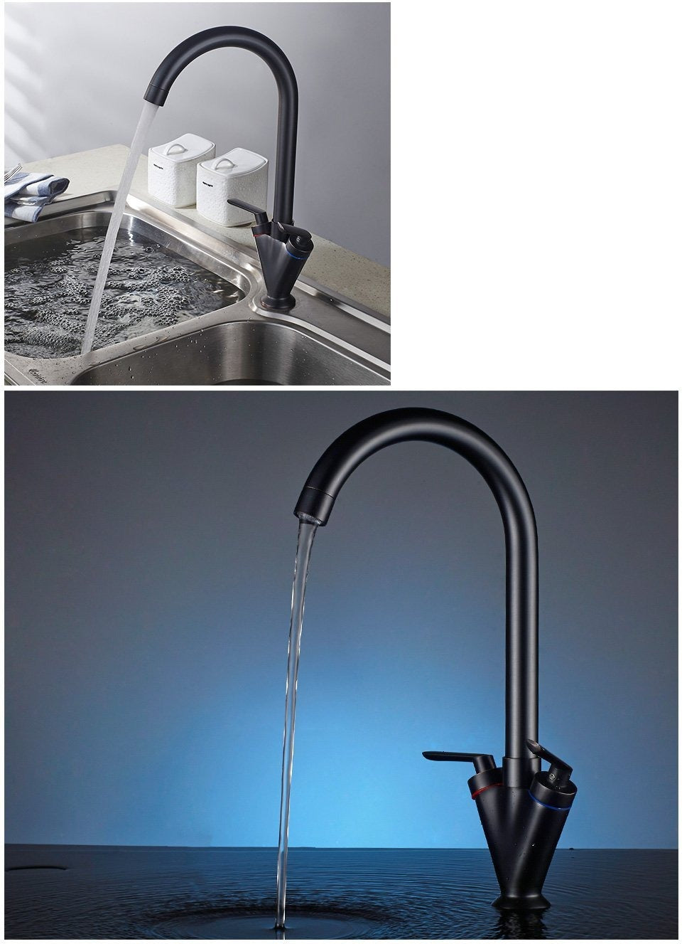 Theresa - Two Handle Rotating Kitchen Faucet