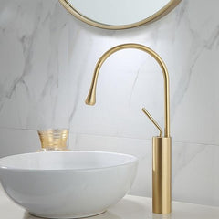 Raffeto - Brass Crane Bathroom Faucet