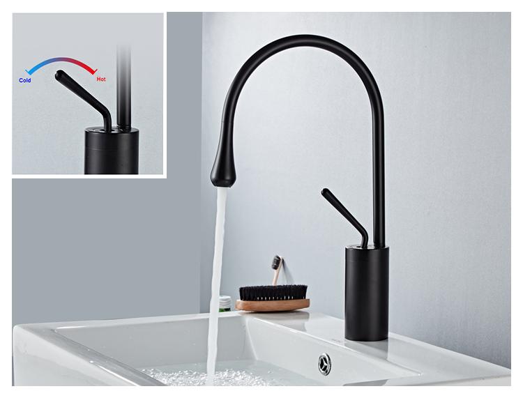 Raffeto - Brass Crane Bathroom Faucet