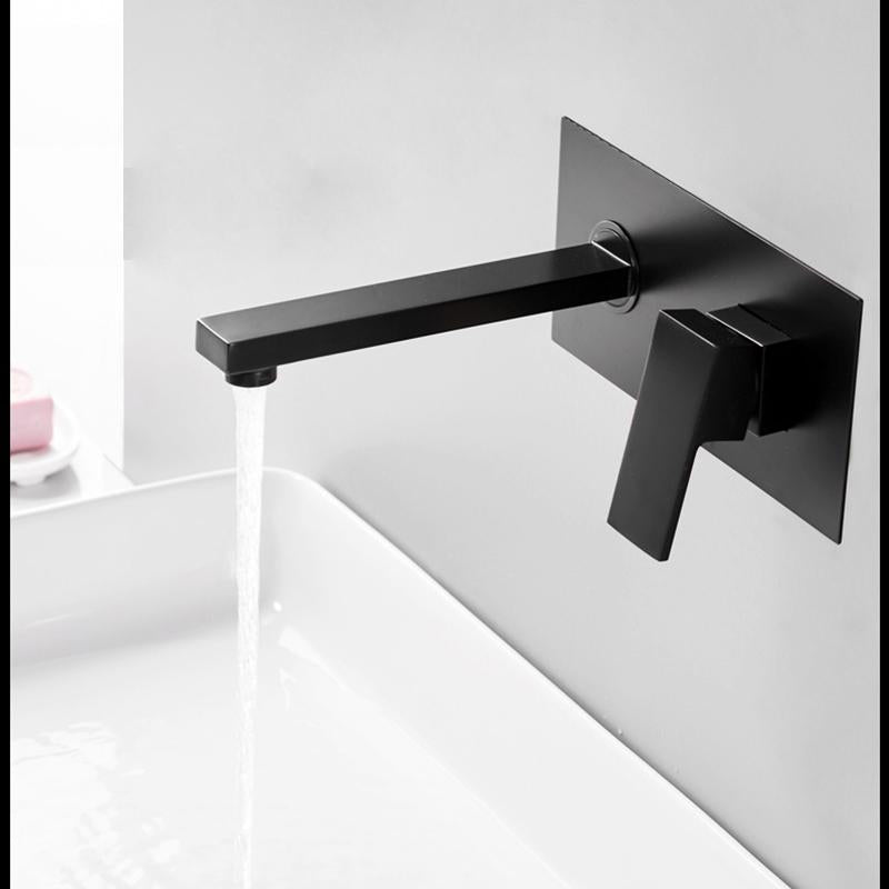 Odell - Luxurious Matte Black Wall Mounted Bathroom Faucet