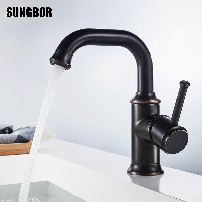 Anaia - Vintage Style Brass Bathroom Faucet