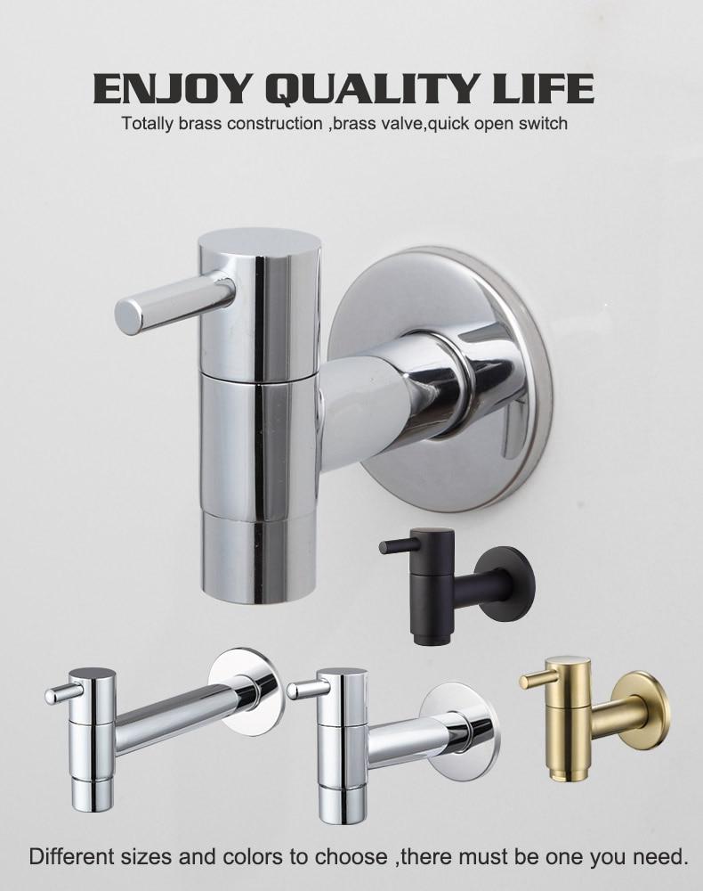 Linus - Chrome Wall Mounted Bathroom Faucet