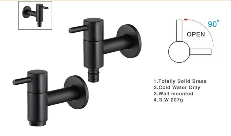 Linus - Chrome Wall Mounted Bathroom Faucet