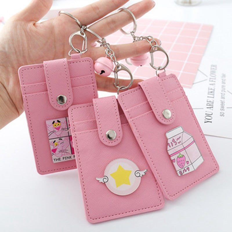 Kawaii Pink Sailor Moon Card ID Holders Bag