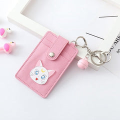 Kawaii Pink Sailor Moon Card ID Holders Bag