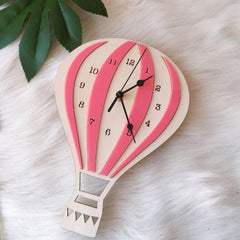 Hot Air Balloon Shape Wall Hanging Clock