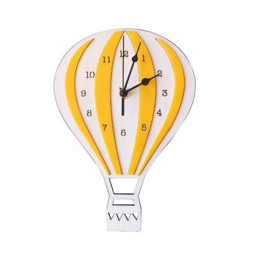 Hot Air Balloon Shape Wall Hanging Clock