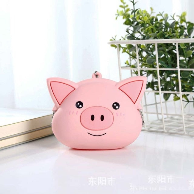 Kawaii Pink Pig Soft Portemonnaie