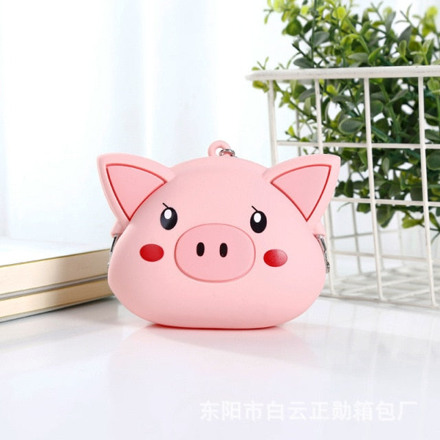 Kawaii Pink Pig Soft Portemonnaie