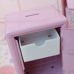 Kawaii Pink Bank Safe Deposit Box Locker