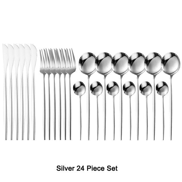 Art Of Food® 24-piece Stainless Steel Cutlery Set, Paris