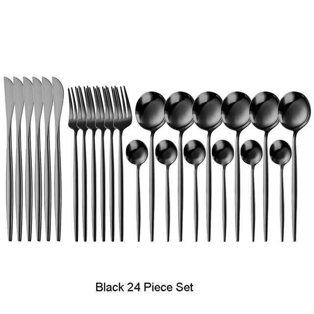 Art Of Food® 24-piece Stainless Steel Cutlery Set, Paris