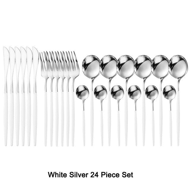 Art Of Food® 24-piece Stainless Steel Cutlery Set, Paris