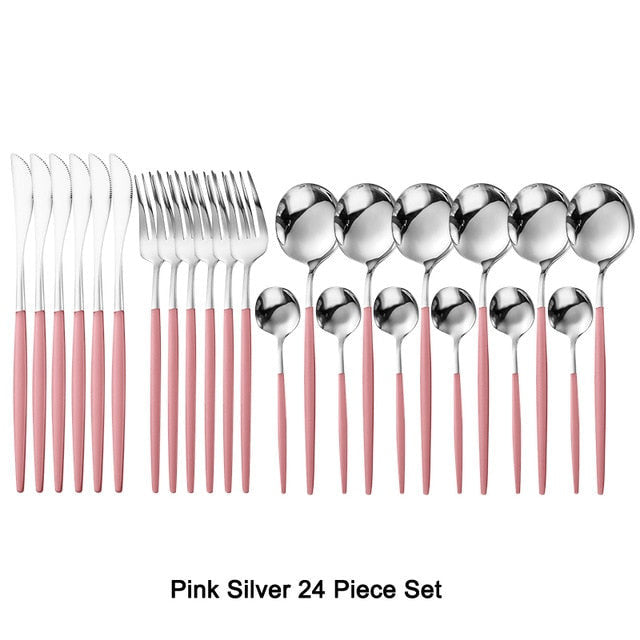 Art Of Food® 24-piece Stainless Steel Cutlery Set, Paris