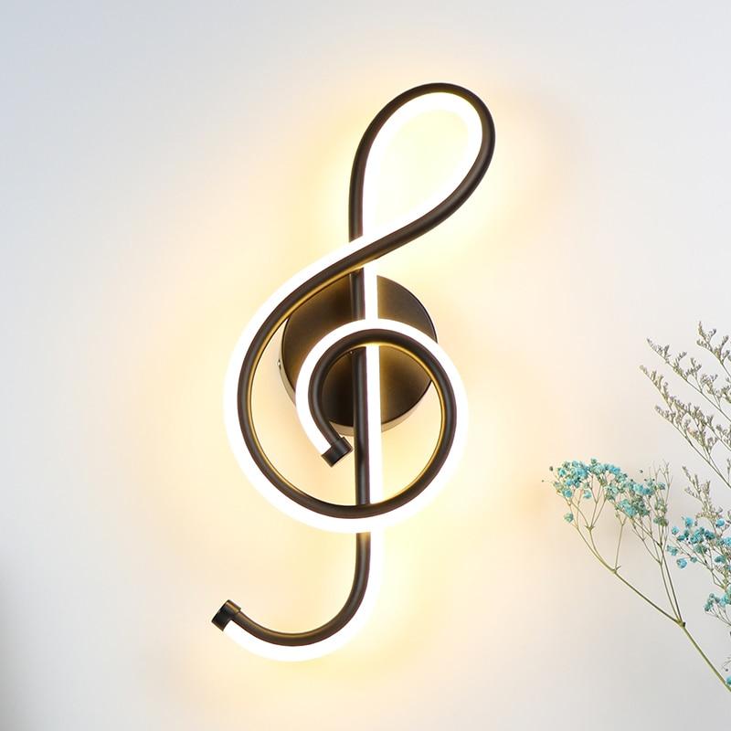 LED Music Note Wall Lamp