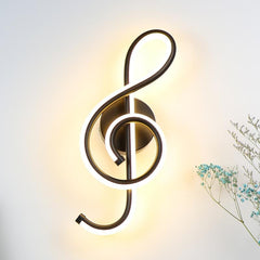 LED Music Note Wall Lamp