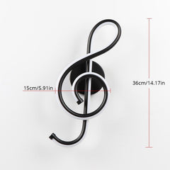 LED Music Note Wall Lamp