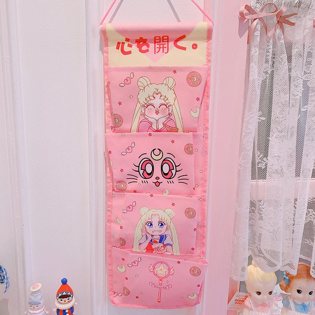 Sailor Moon y Sanrio amigos Kawaii pared colgando