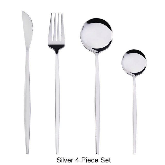 Art Of Food® 4-piece Stainless Steel Cutlery Set, Paris