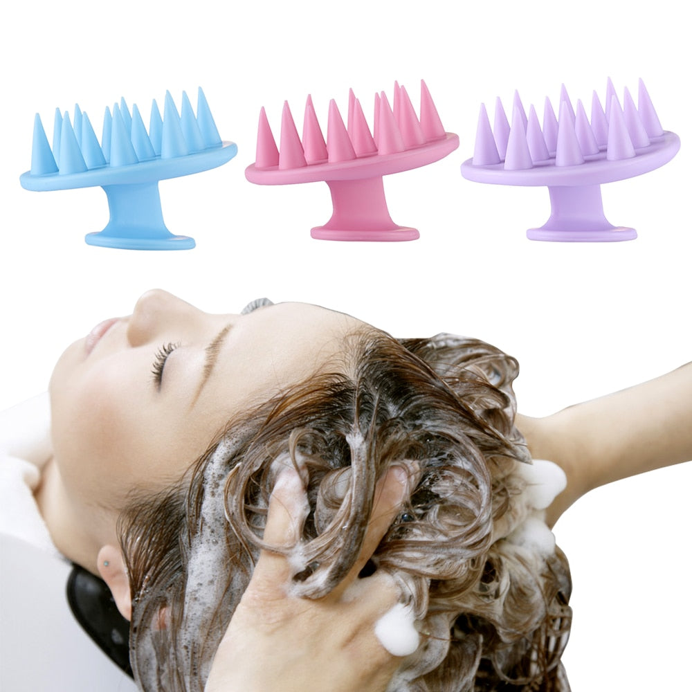 Silicone Shampoo Scalp Hair Massager