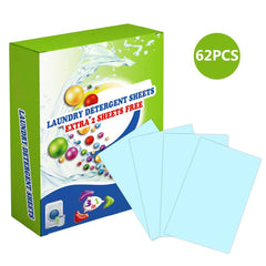 Natural Laundry Detergent & Spray Sheets - 62pcs 【Limited Time Sale- 50% OFF】