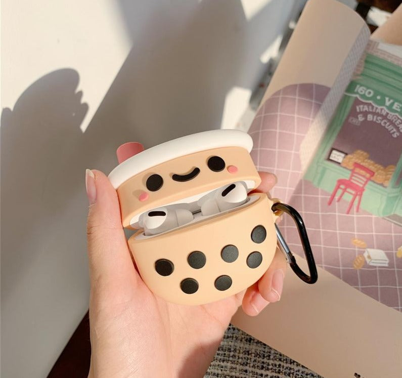 Bubble Tea Kaomoji Süße Kawaii Airpods Hüllen