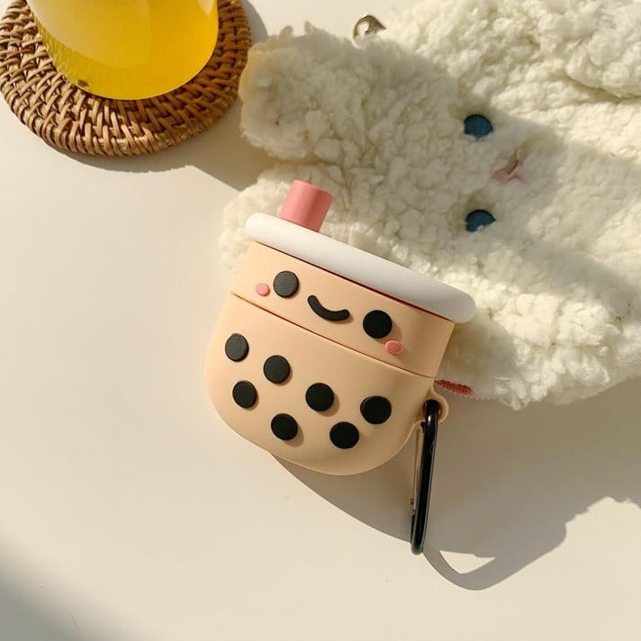 Bubble Tea Kaomoji Süße Kawaii Airpods Hüllen