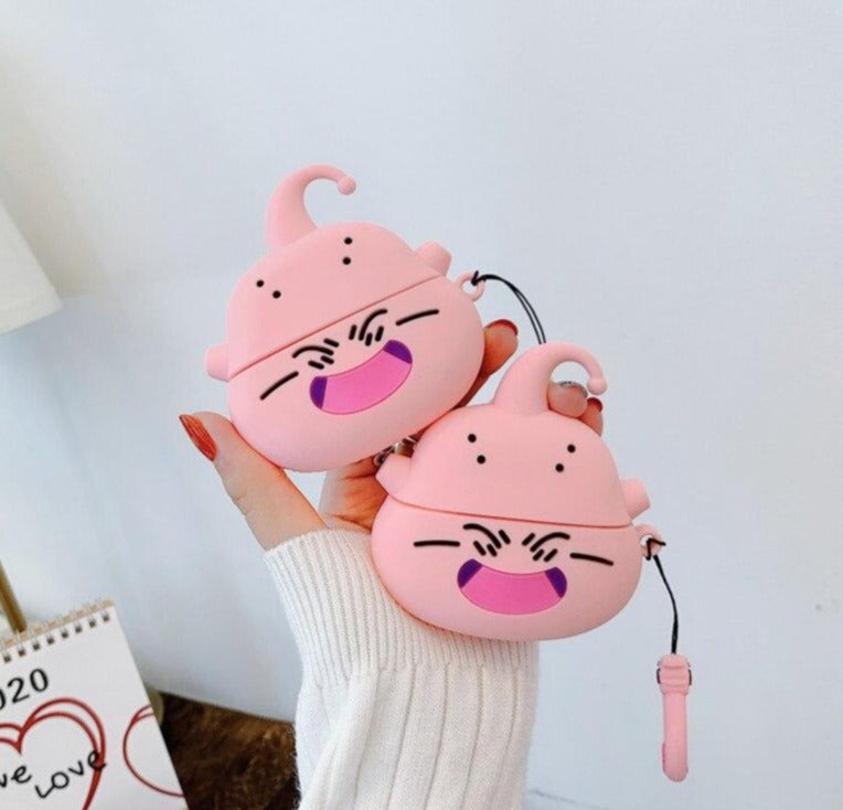 Pink Majin Buu Kawaii Airpods Cases Pro 3