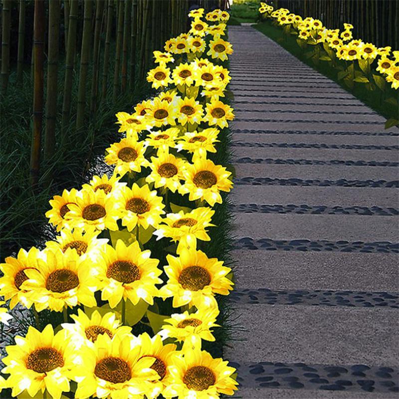 2 LED Sunflower Garden Lights