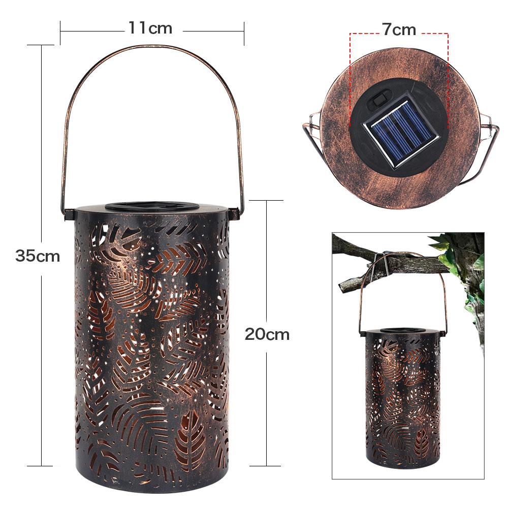 Mateo - Leaf Pattern Shadow Cast Lantern