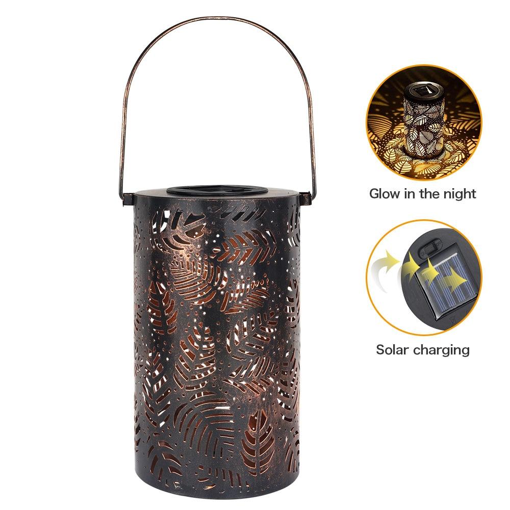 Mateo - Leaf Pattern Shadow Cast Lantern