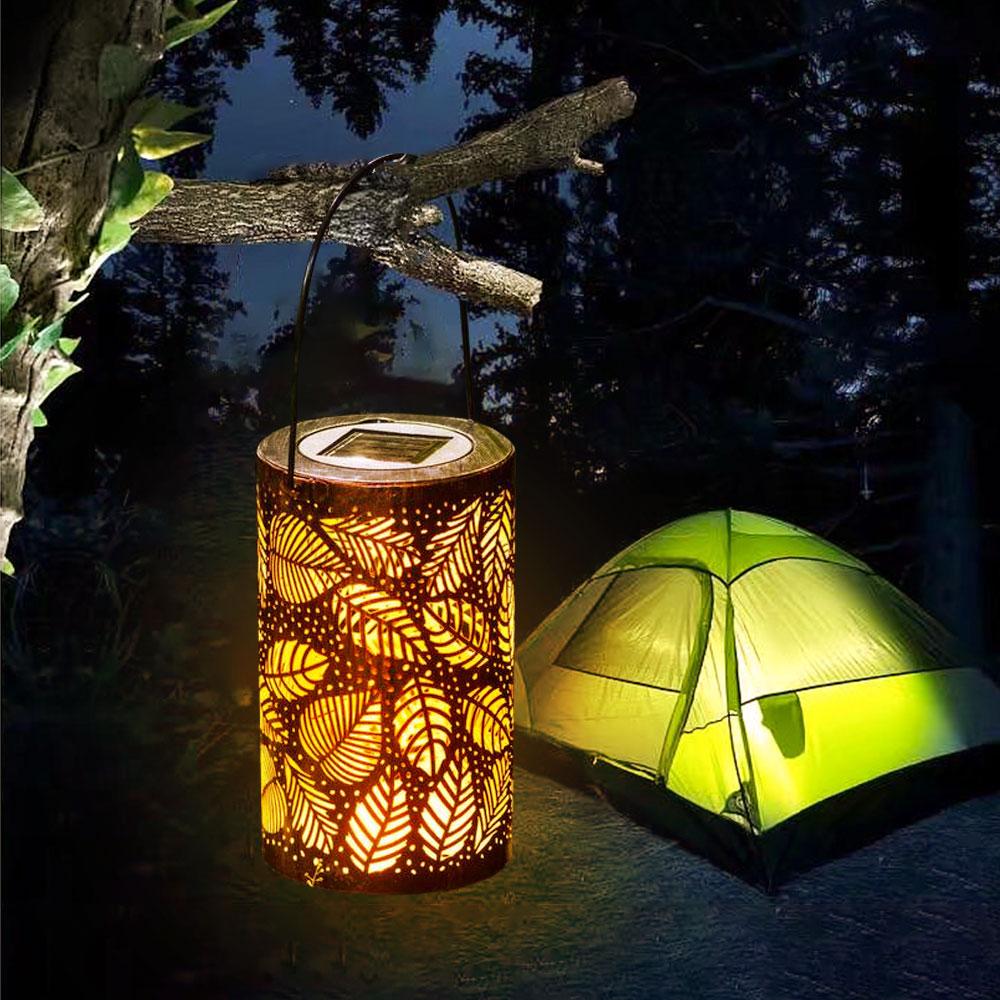 Mateo - Leaf Pattern Shadow Cast Lantern