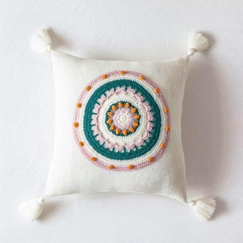 La housse de coussin Mandala au crochet