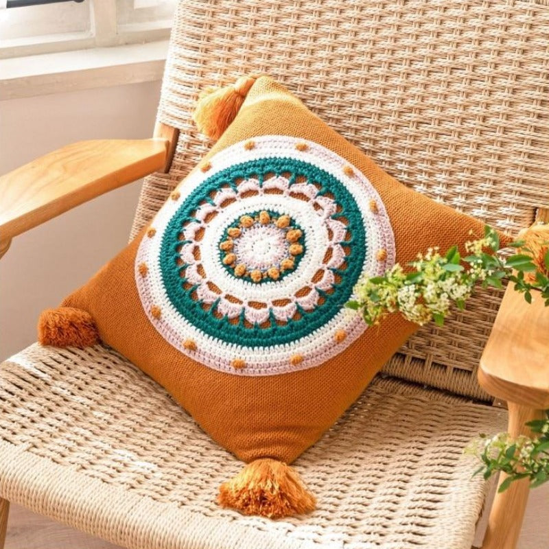 La housse de coussin Mandala au crochet