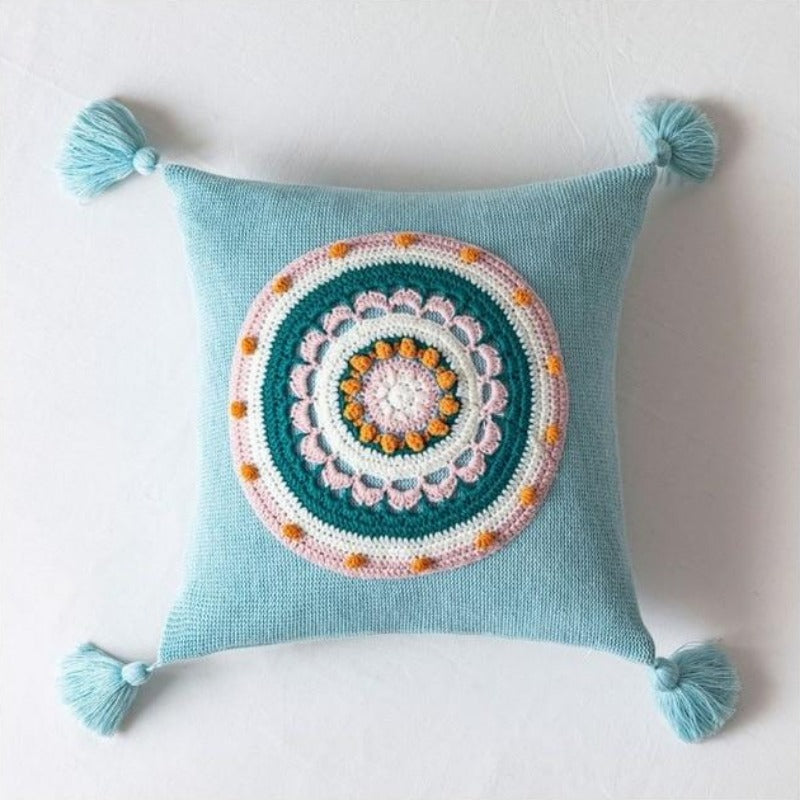 La housse de coussin Mandala au crochet