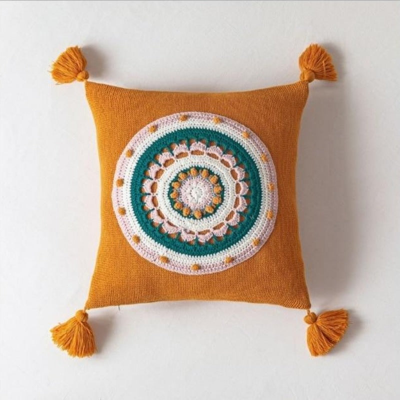 La housse de coussin Mandala au crochet