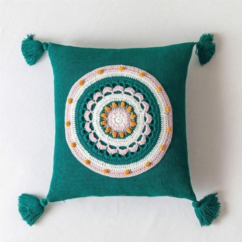 La housse de coussin Mandala au crochet